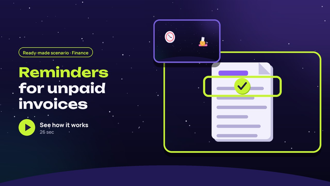 Payments: reminders for overdue invoices