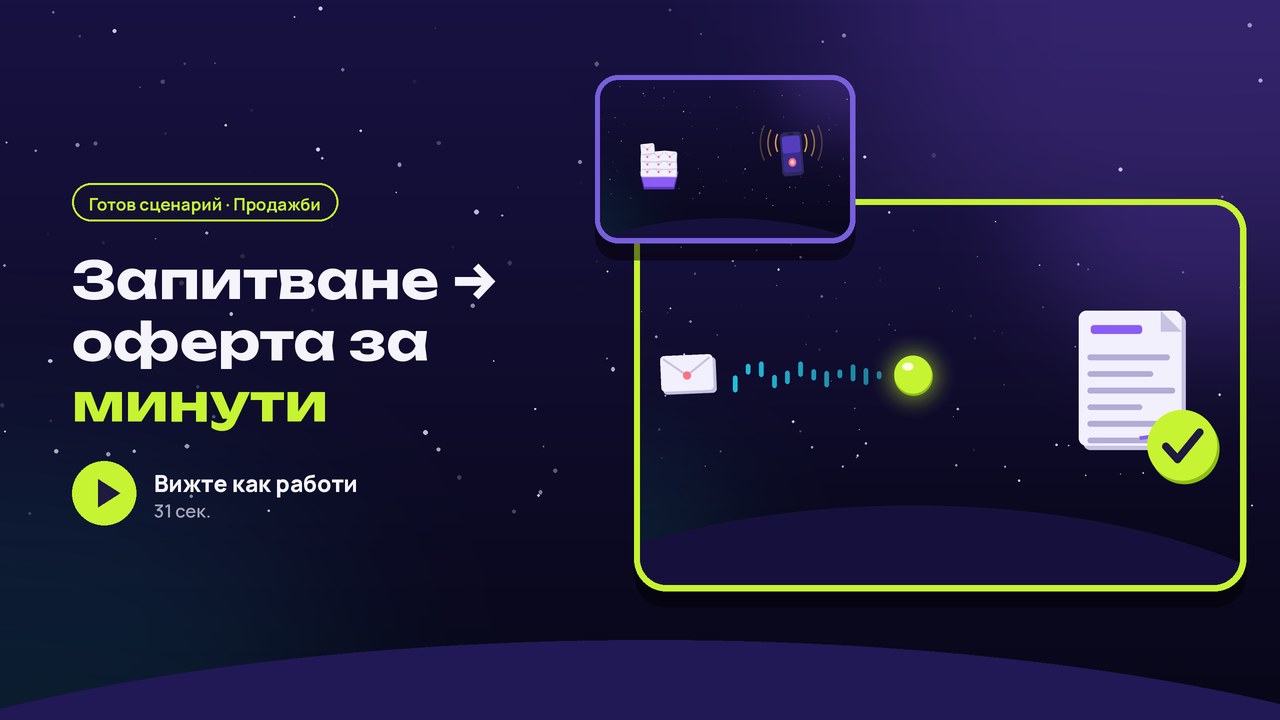 Запитване: оферта по прайса за минути
